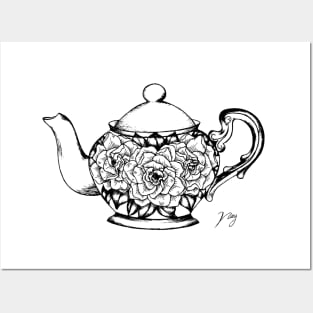 Floral Tea Posters and Art